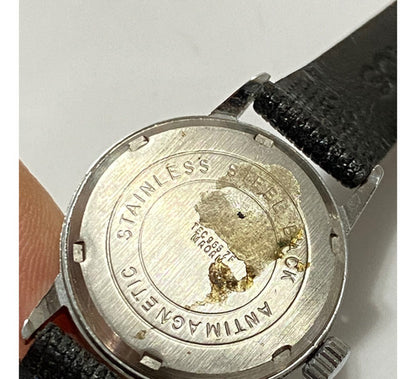 Relógio Antigo Technos Prata E Branco