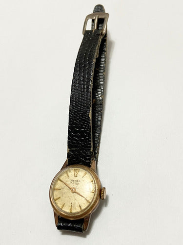 Relógio Antigo Tressa 17 Jewels Dourado
