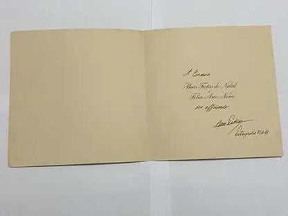 Antigos Cartões Com Mensagens Ass Por Dom Pedro De O E Braga