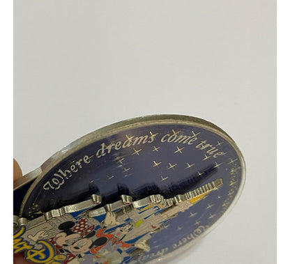 Botton Pin Antigo Castelo Walt Disney World Mickey Rotativo