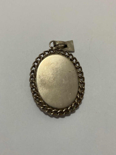 Pingente Camafeu Antigo Cor Prata