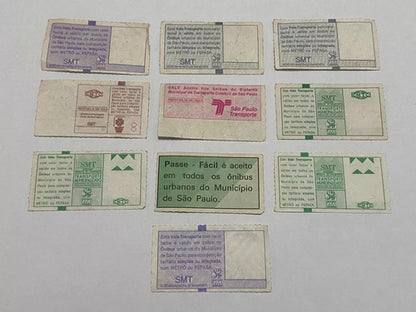 Passes Antigos Passagem De Onibus Cmtc Smt Lote
