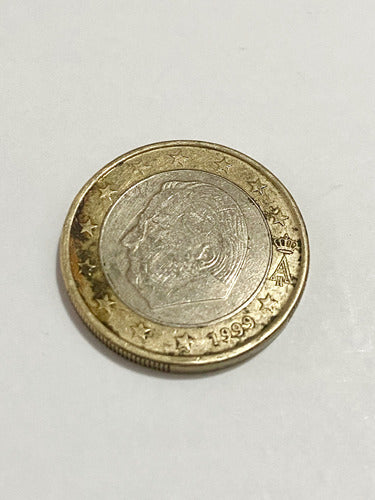 Moeda Antiga 1 Euro 1999 Rei Da Bélgica Alberto