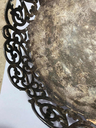 Fruteira Antiga Marca Reed Barton Cor Prata