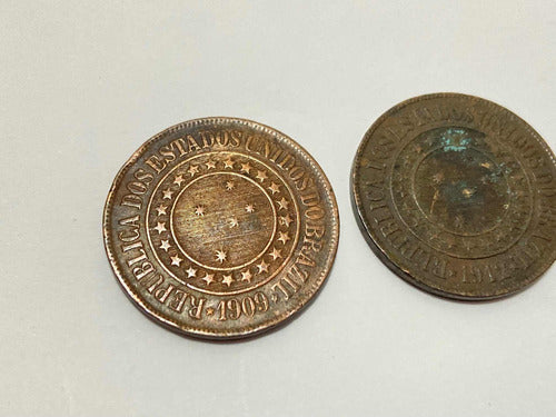 Moedas Antigas 40 Réis - 09 E 12