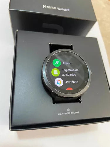 Relógio Smartwatch Maimo Watch R Preto Redondo + Pulseira Ci