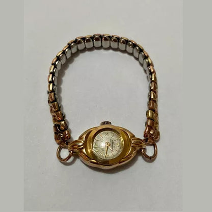 Relógio Antigo Jenco 17 Rubis Dourado Swiss Made 1081 Funcio