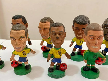Coleção Bonecos Antigos Coca Cola Mini Craque Brasil Copa 98