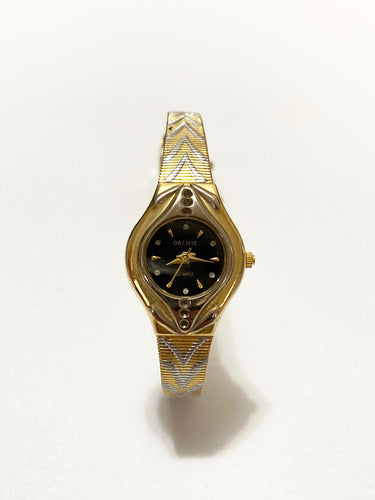 Relógio Antigo Oremte Quartz Dourado