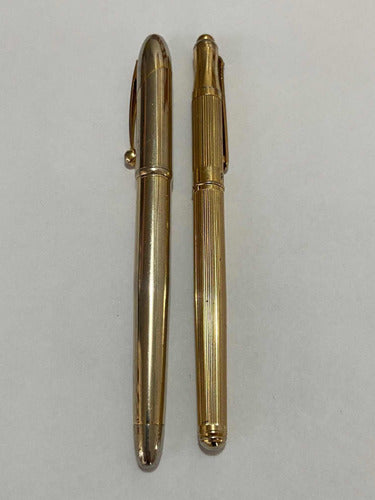 Antigas Canetas Douradas Iridium Point Germany