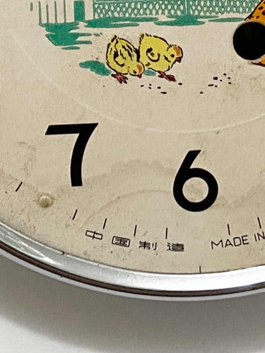 Relógio Despertador Antigo Metal Galo Jam Loceng Ayam China