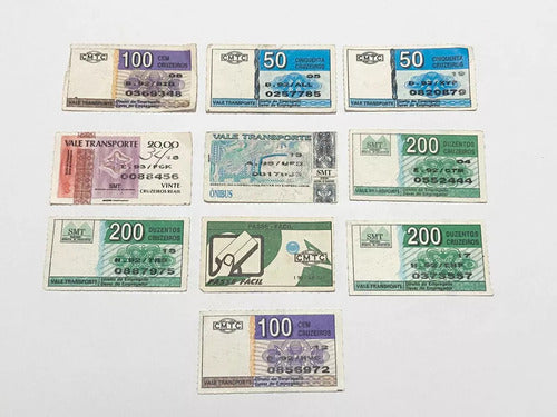 Passes Antigos Passagem De Onibus Cmtc Smt Lote