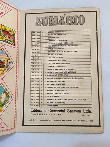 Antigo Album Figurinhas Cavalo De Aço Cromos Educativos