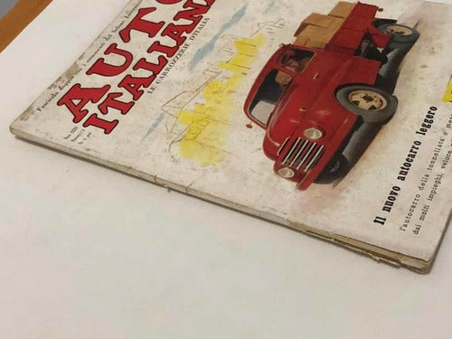 Revista Antiga De Automóveis Auto Italiana 1951
