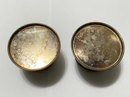 Antigo Porta Velas Castiçal Par Cor Prata Cor Prata