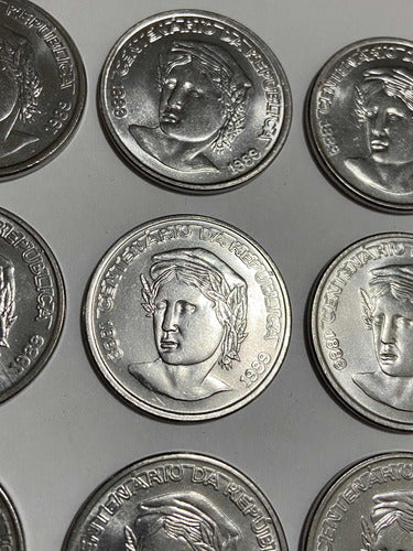 Lote Moedas Antigas Brasil 1 Cruzado