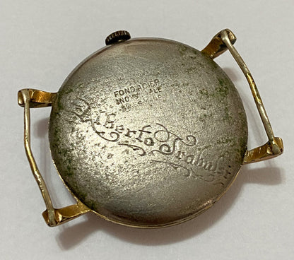 Relógio Antigo Suiço Delbana Dourado Swiss Made