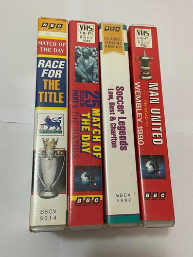 Antigas Fitas Vhs Bbc Futebol Inglês Premier League