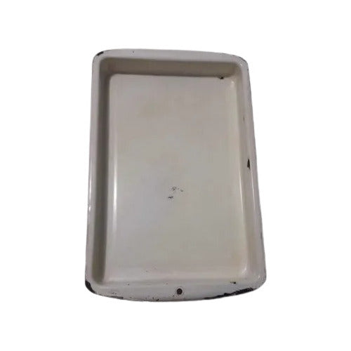 Assadeira Retangular Esmaltada Antiga