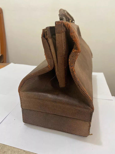 Antigo Conjunto Toucador Com Maleta De Couro Francesa Dec 30