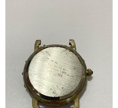 Relógio Antigo Dumont Quartz Dourado E Preto