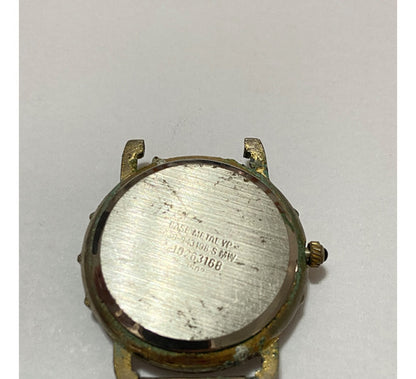 Relógio Antigo Dumont Quartz Dourado E Preto