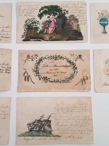 Antigos Cartões Alemanha 1840 - 1850