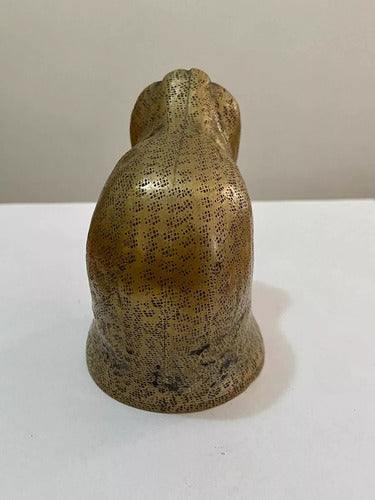 Abridor Antigo De Garrafa Morsa Em Bronze Europeu Dourado