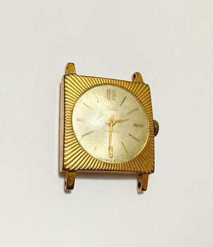 Relógio Antigo Slava 17 Kamhen Banhado Ouro Feito Na Urss