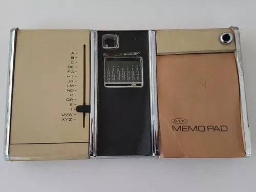 Antiga Agenda Telefônica Calendário Combidex D-707 Memo Pad