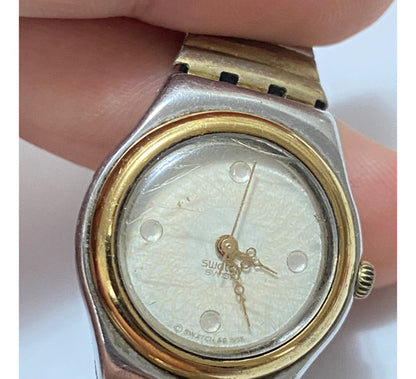 Relógio Antigo Suíço Swatch Irony 1995 Elástico Swiss Made