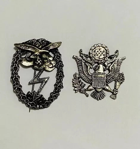 Condecoração E Distintivo Segunda Guerra Alemanha E Eua