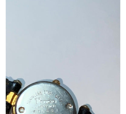 Relógio Antigo Tencio Japan Quartz Dourado E Preto