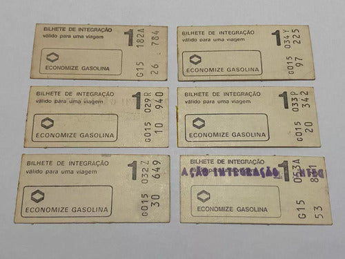 Coleção Bilhetes Antigos Metro Sp