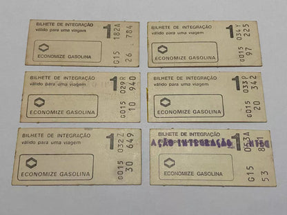 Coleção Bilhetes Antigos Metro Sp