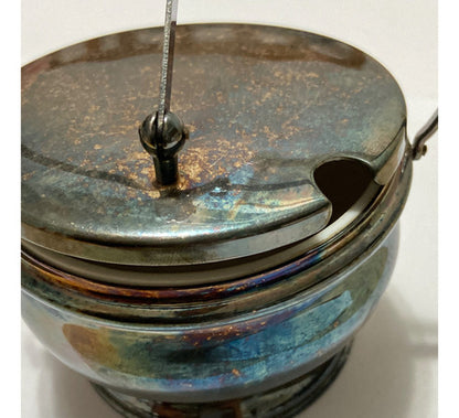 Açucareiro Antigo Em Metal Anos 50 Cor Prata