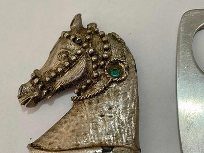 Abridor De Garrafa Antigo - Cavalo - Rosas - Hercules