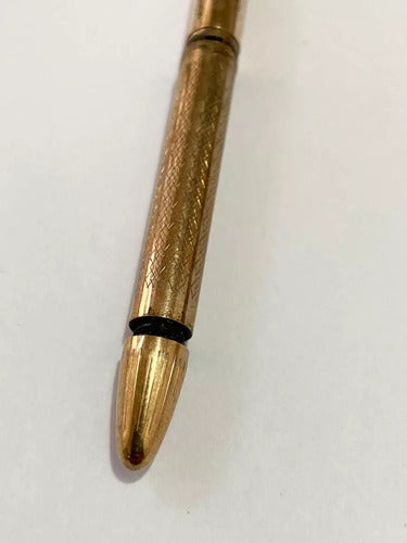 Antiga Caneta Sheaffer Dourada