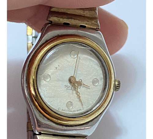 Relógio Antigo Suíço Swatch Irony 1995 Elástico Swiss Made