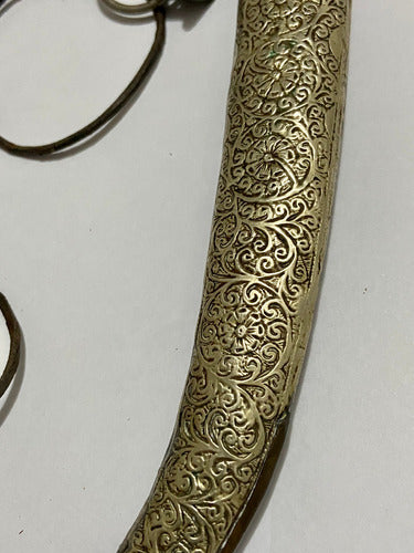 Punhal Antigo Árabe Jambiya Koummya 41cm C/ Bainha