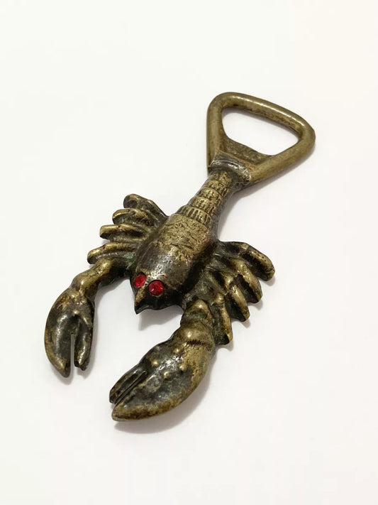 Antigo Abridor De Garrafas Lagosta Bronze