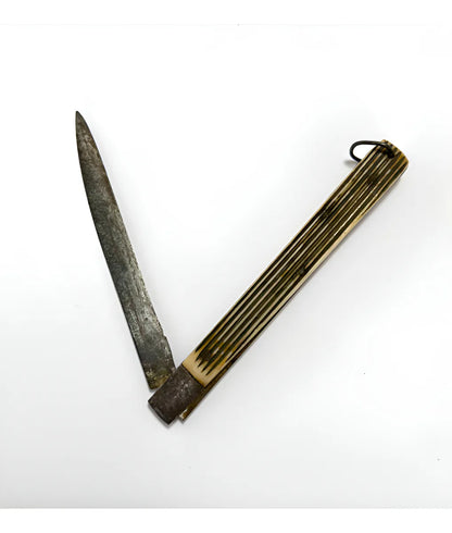 Canivete Antigo Alemão Com Cabo Em Osso