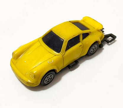 Carrinho Porsche Amarelo Glasslite Anos 80 - Raro Amarelo