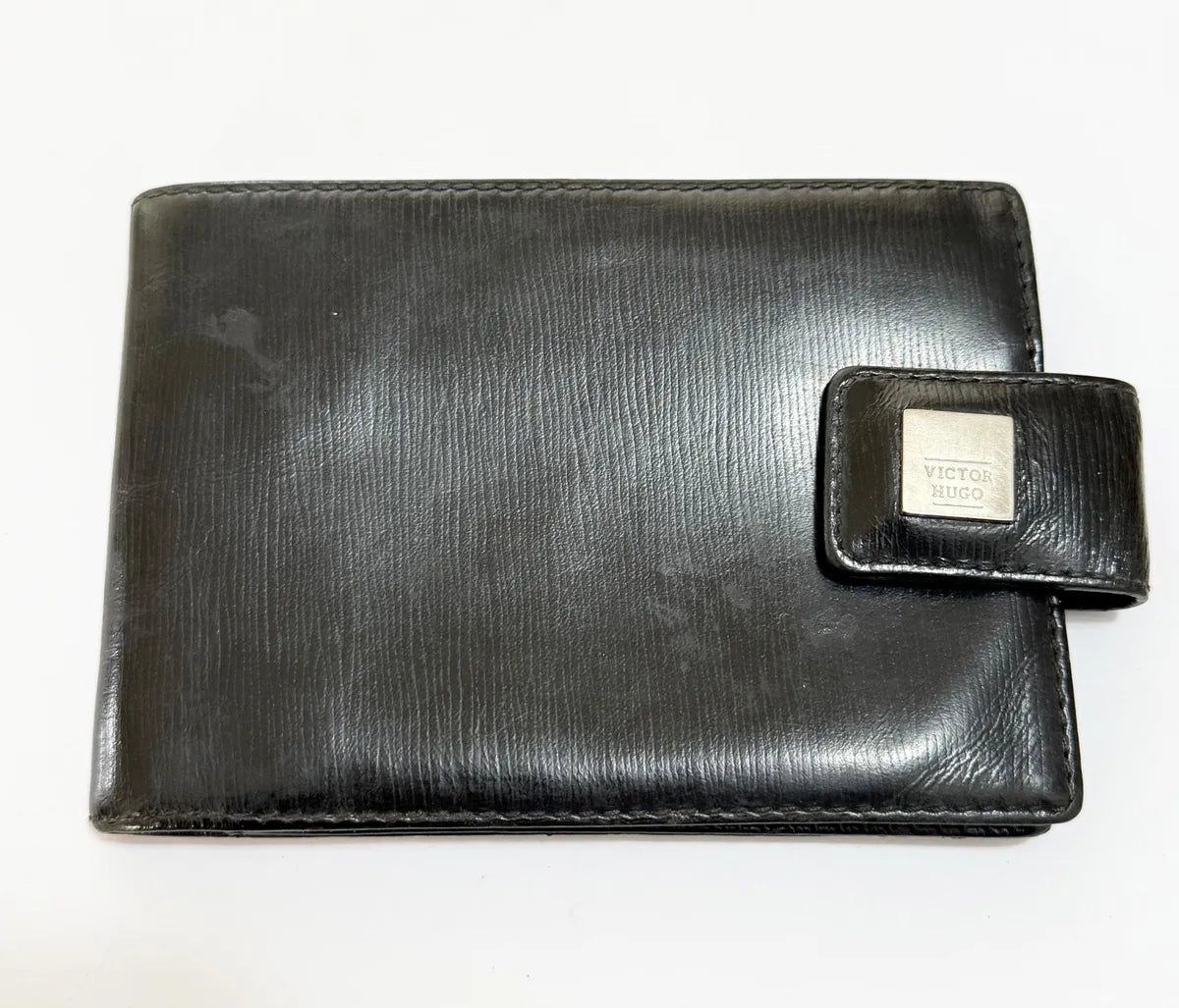 Carteira Victor Hugo Masculina Em Couro Preto