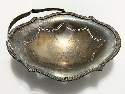 Cesta Antiga Mappin & Webb Ltd Princes Plate Prata