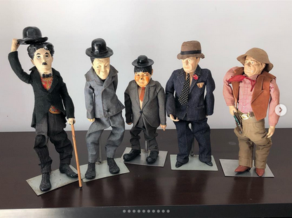 Coleção de Bonecos Antigos - Comediantes Clássicos