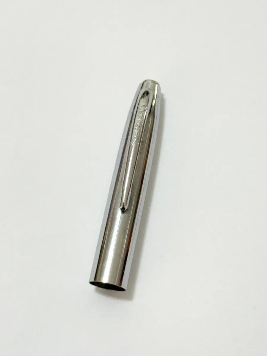 Tampa Caneta Sheaffer Original Cromada Antiga Prateado