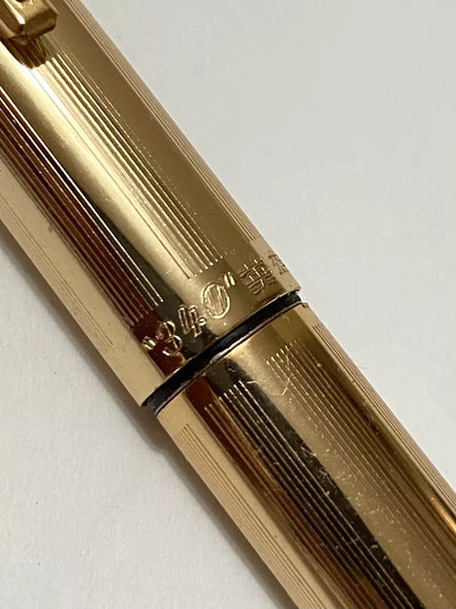 Caneta Tinteiro Antiga Hero 340 Folhada Anos 70