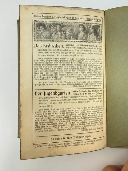 Livro Antigo Alemão Drei Freundinnen 1890 Ilustrado