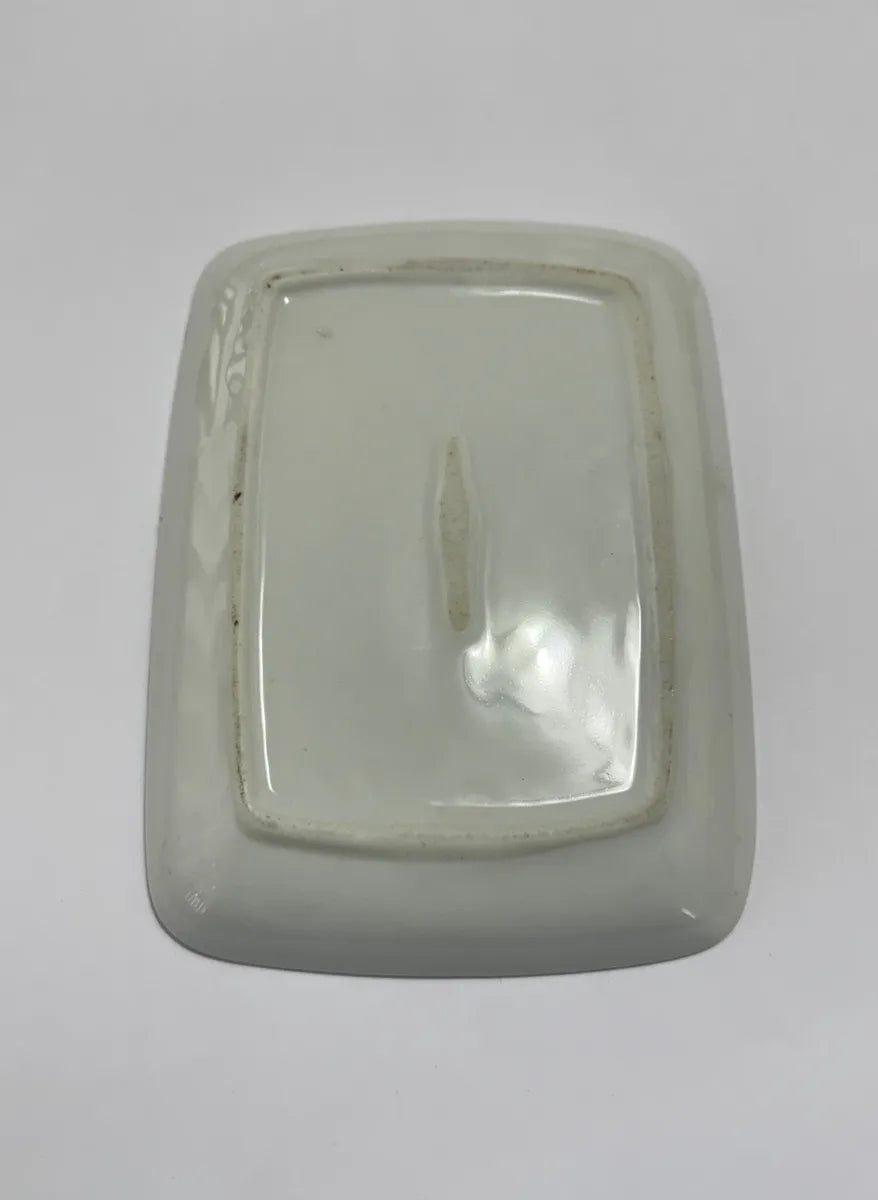 Prato De Porcelana Floral Pintado À Mão Assinado M.N